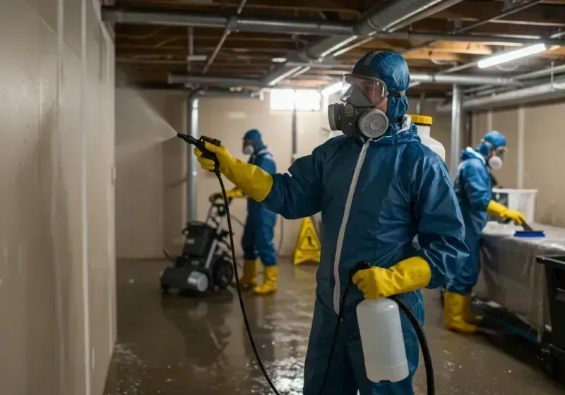 Basement Sanitization and Antimicrobial Treatment process in Point Roberts, WA